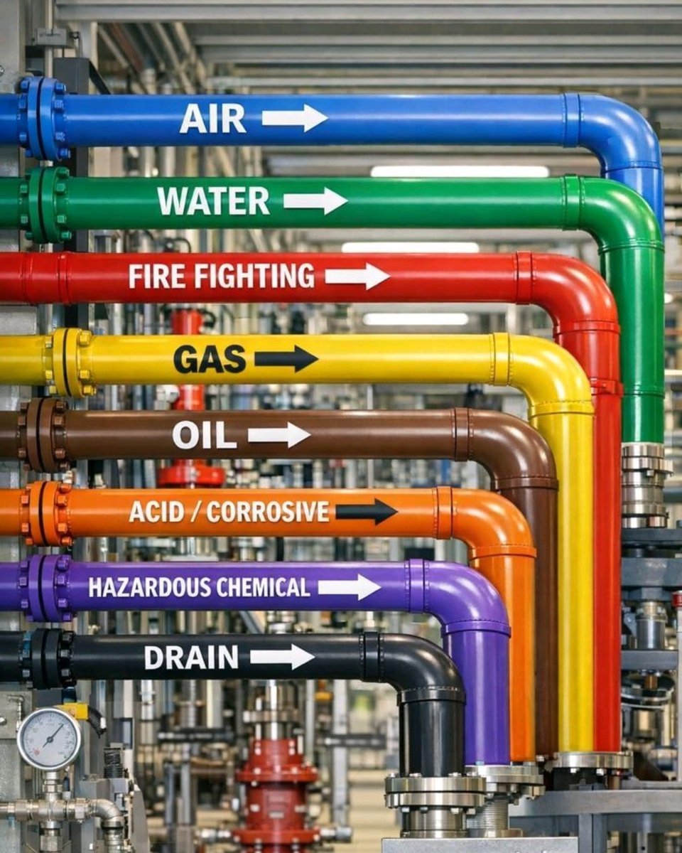 Pipline colour code
