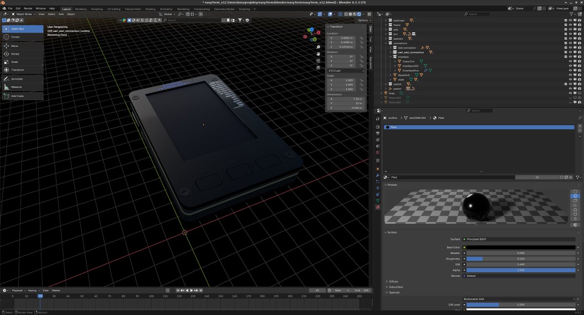 7_tech_net's tweet photo. #blender je během na dlouhou trať. Ale když se to "přetlačí", tak je to "killer-tool" od animací, grafiky, modelování až po stříhání videí a kombinování všeho uvedeného do jednoho výstupu 🙂 Aneb kvalitně fotit/točit černé lesklé předměty je peklo a #nebudutodelat !!! 🤬 😅 https://t.co/B26v1N7bYH