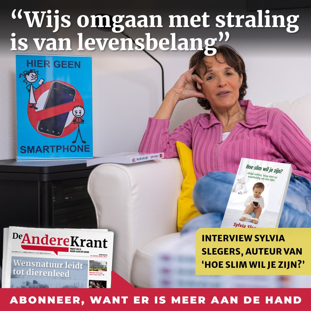 Wegen de voordelen van draadloze apparaten zoals smartphones wel op tegen de nadelen? Onderzoeksjournalist en voormalig middelbareschooldocent Sylvia Slegers stelde deze vraag meer dan twintig jaar geleden al. Ze zag hoe de opkomst van de mobiele telefoon gelijk op ging met een