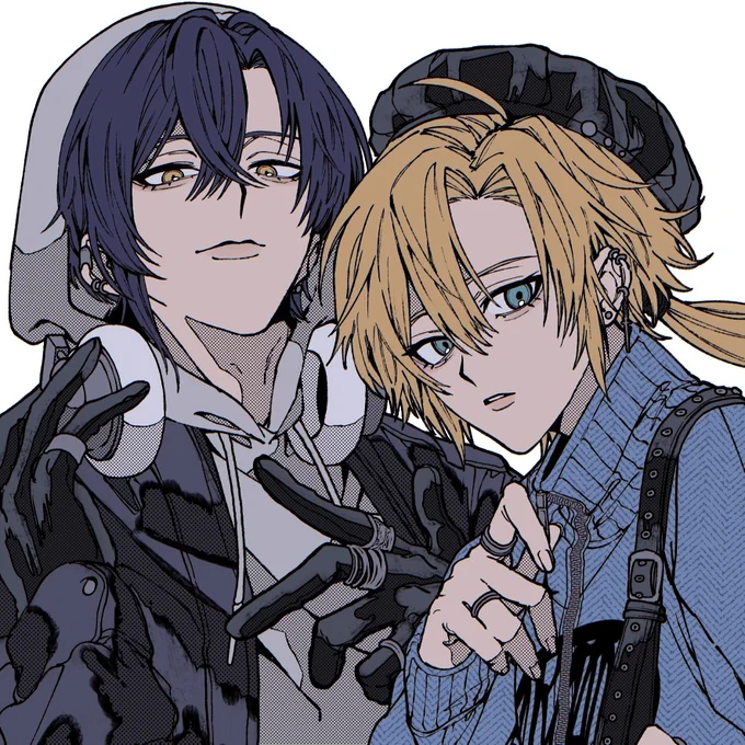 最近描いたメンズ。 skeb/commission