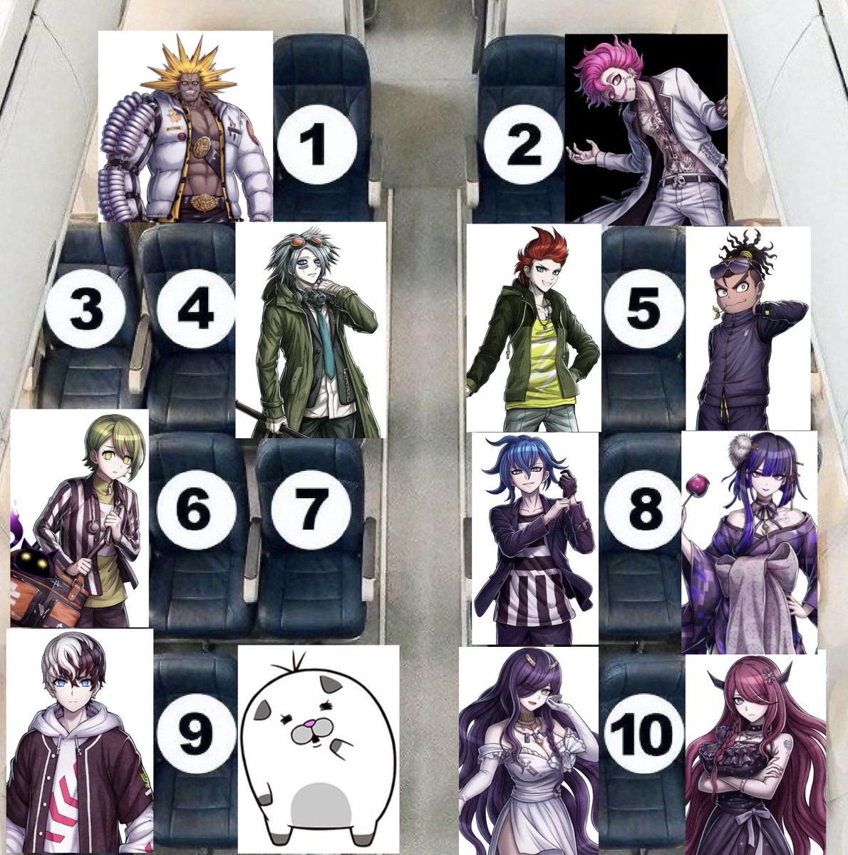 If you had to stay on this plane for ten hours, where would you sit?

 #トライブナイン #TRIBENINE