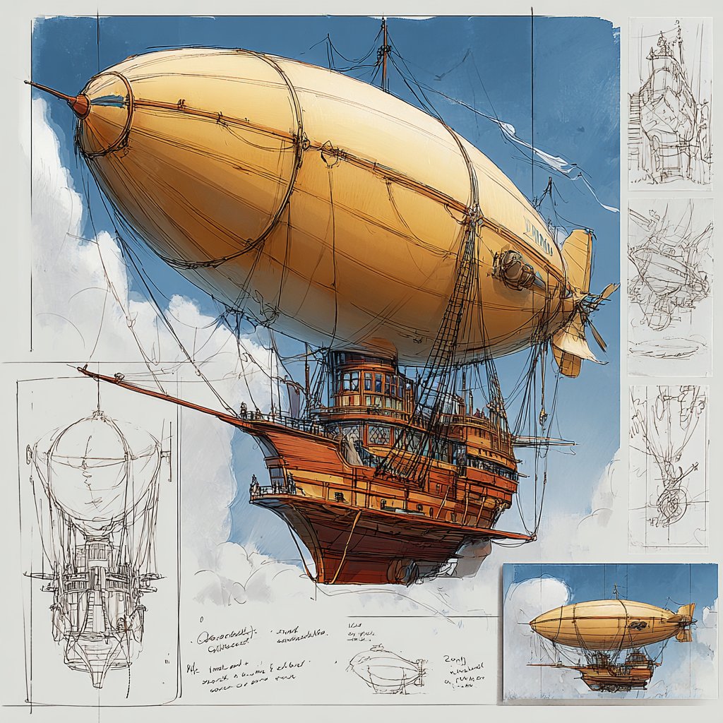 Concept art sheet examples