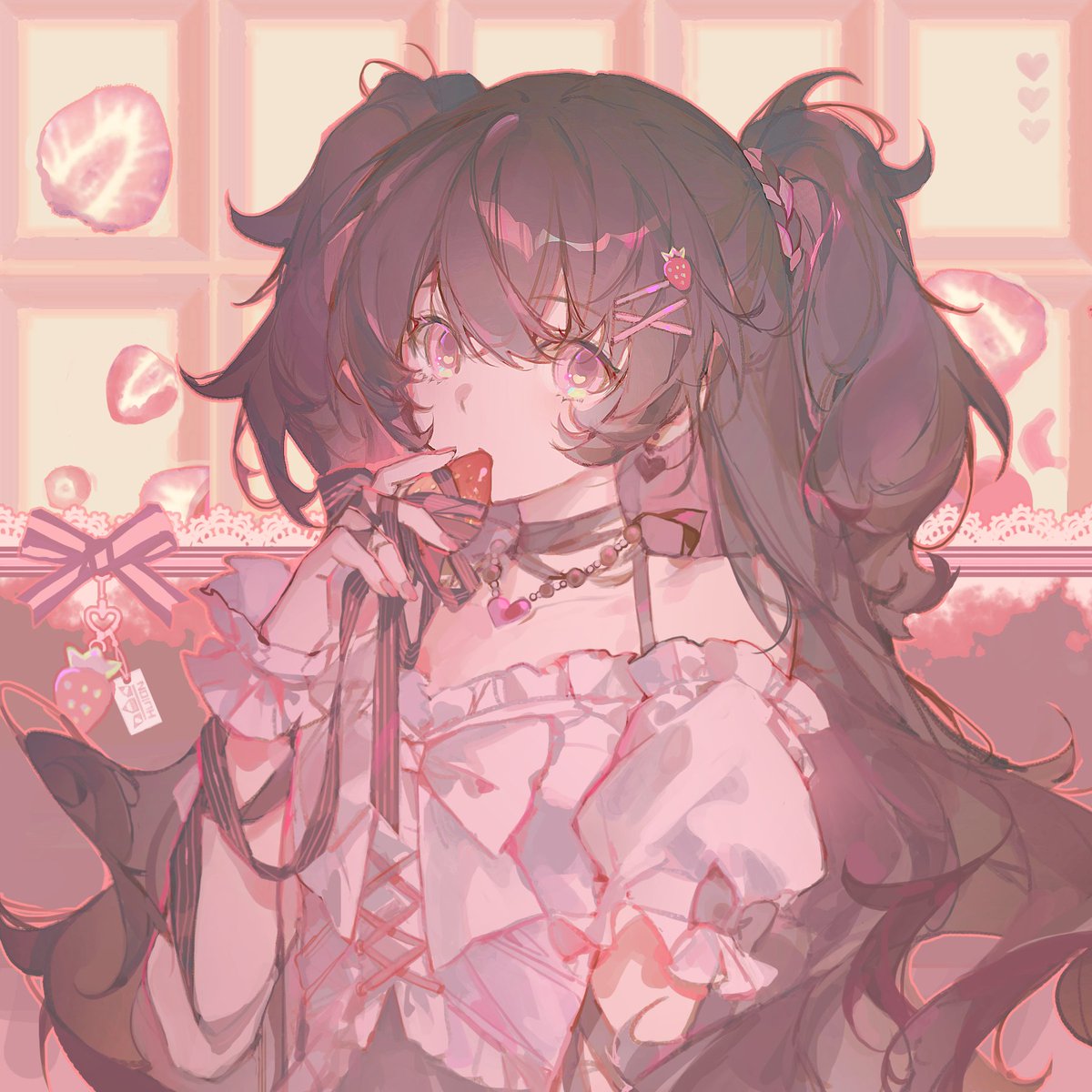 miji_black's tweet image. 💗🍓💗
#Huion創作 #HUION