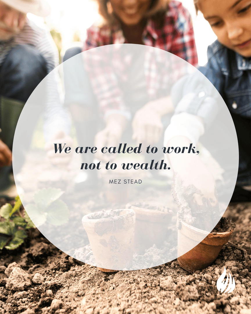 Get Rich Slow
By Mez Stead

Continue reading: heyor.ca/XC6RUT or the Wisdom Hunters app.

#WisdomHunters #Goddoesntoweyouwealth #Jesus #work #vocation #faithandwork #stewardship #contentment #kingdompurpose