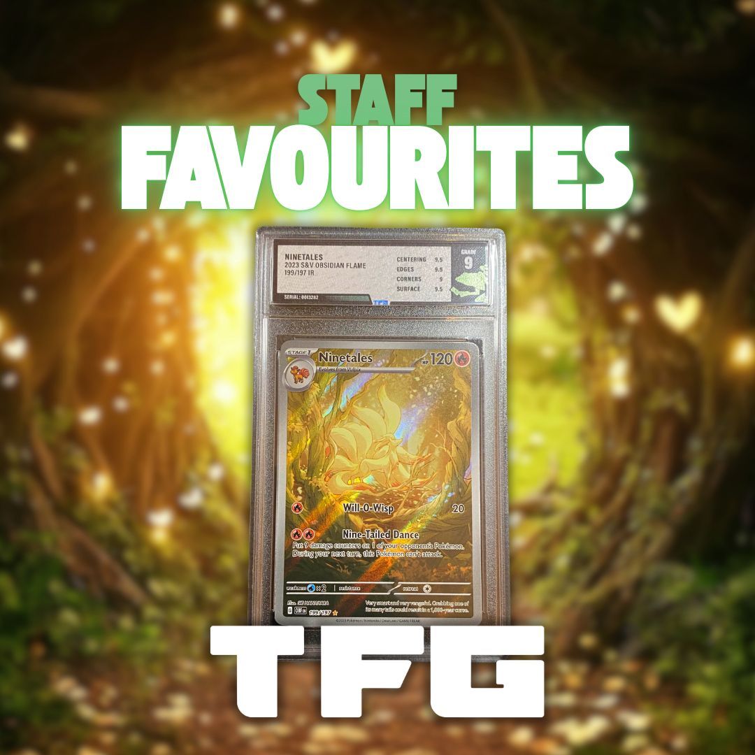 Move over Charizard, this Ninetales is arguably THE best card from the Obsidian Flames set (okay maybe a tie between this one and Gloom).

What's your favourite from this set? Let us know in the comments!

#pokemon #ninetales #obsidianflames #gradedcards #tcg