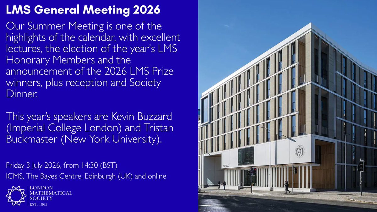 London Mathematical Society tweet media