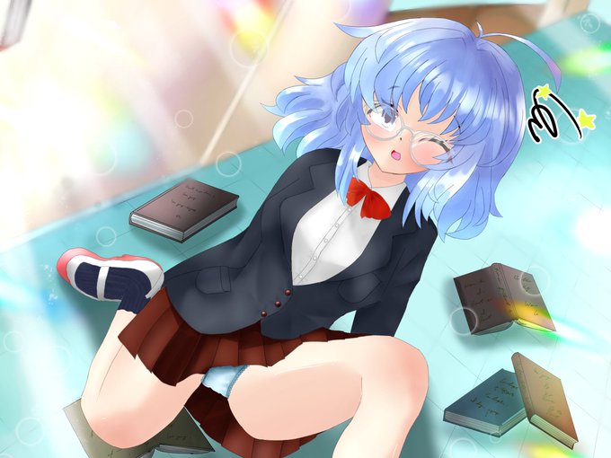 #oc #一次創作 #イラスト #絵柄好みって人にフォローされたい イラストの再掲。 ぶつかっちゃった女の子