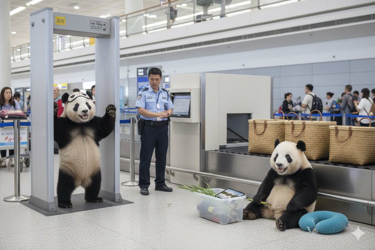 ペットボトルは没収するよ。 #シャオシャオ #レイレイ