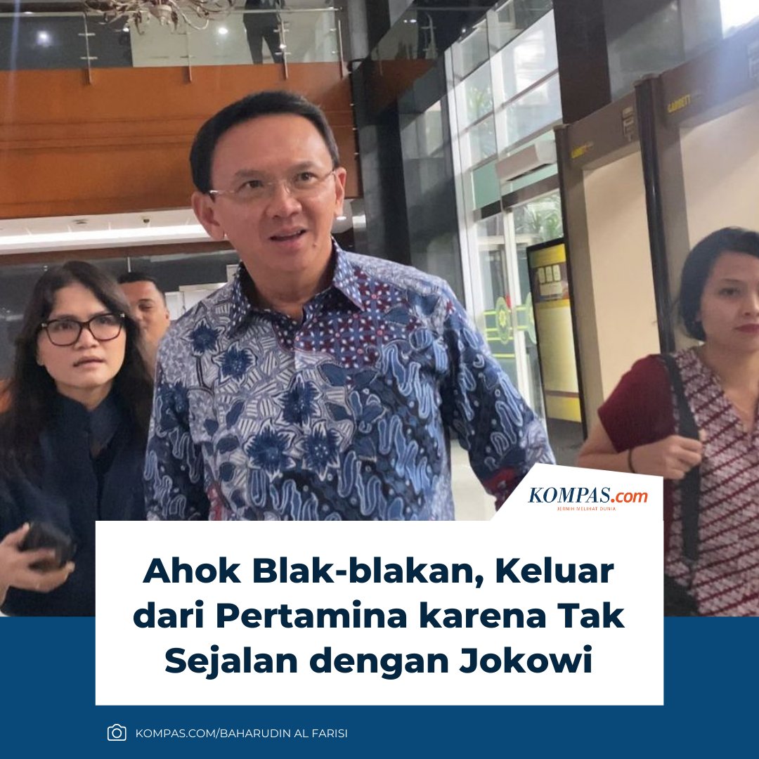Mantan Komisaris Utama PT Pertamina (Persero) Basuki Tjahaja Purnama blak-blakan dirinya mundur dari Pertamina karena tidak satu pandangan dengan Presiden ke-7 Republik Indonesia Jokowi. 

"Anda berhenti atau mengundurkan diri, saudara saksi?" tanya jaksa kepada Ahok. 

"Saya