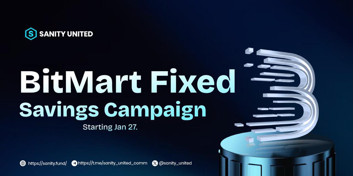 fladbase's tweet image. 🎉 Something special for @sanity_united investors! 🎉

Gain profit by joining the latest campaign with @BitMartExchange .💰
Please check this out!
👉 x.com/sanity_united/…

❗️Stay tuned for exciting announcements