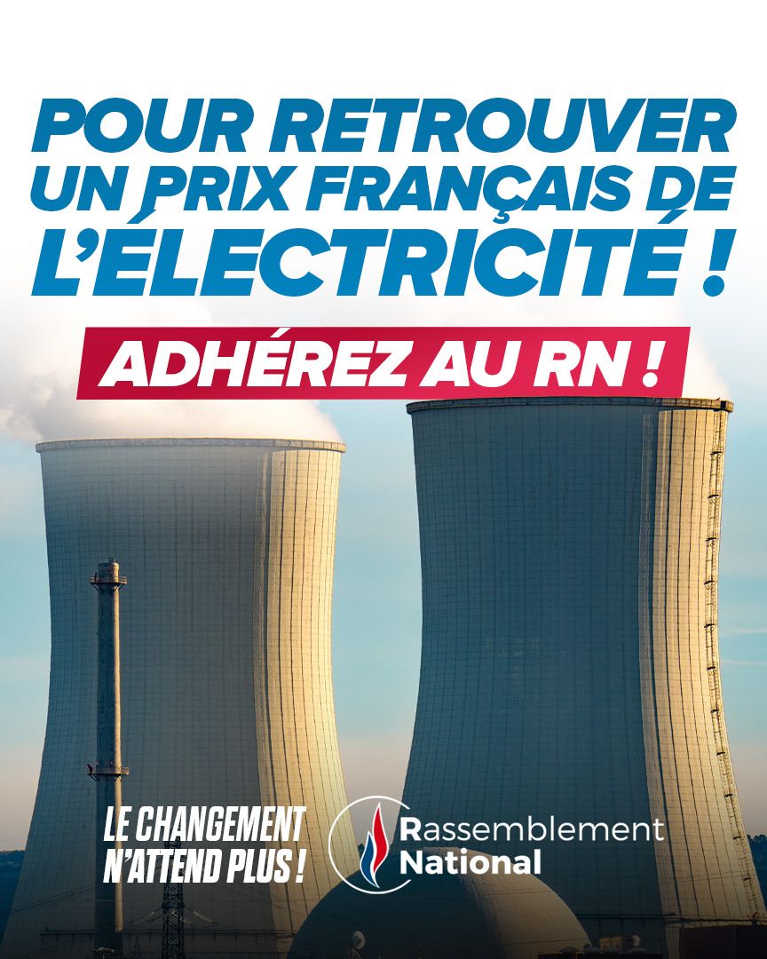 🔴 Alors que la Macronie s’apprête à brader une filiale d’EDF, il est plus que jamais impératif de défendre notre souveraineté énergétique, nos fleurons et le pouvoir d’achat des Français !

Cette défense de nos intérêts passe notamment par le retour du prix français de