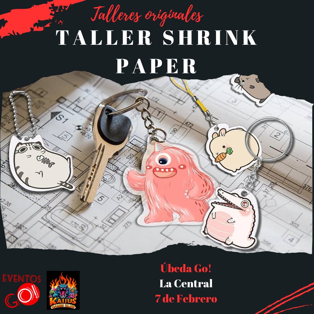 Entre los talleres que tendremos este año en #ubedago tendremos tan originales como el de #shrinkpaper