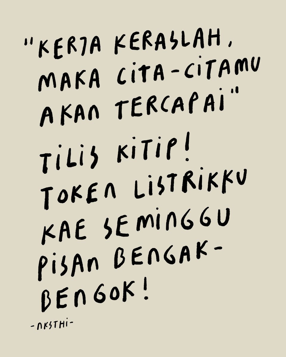 Nanti Kita Sambat Tentang Hari Ini tweet media