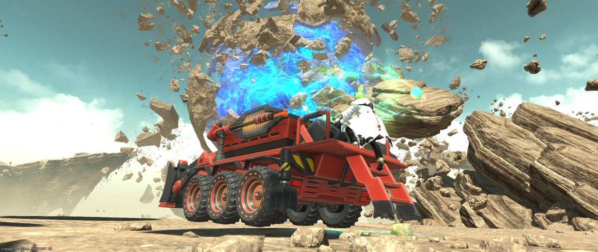 castletontea's tweet image. 先にオイジュス開拓に行ってしまったので、LSで盛り上がってるPウェポンの話題についていけないなどしている。早速赤いマウントだけは貰ってきた