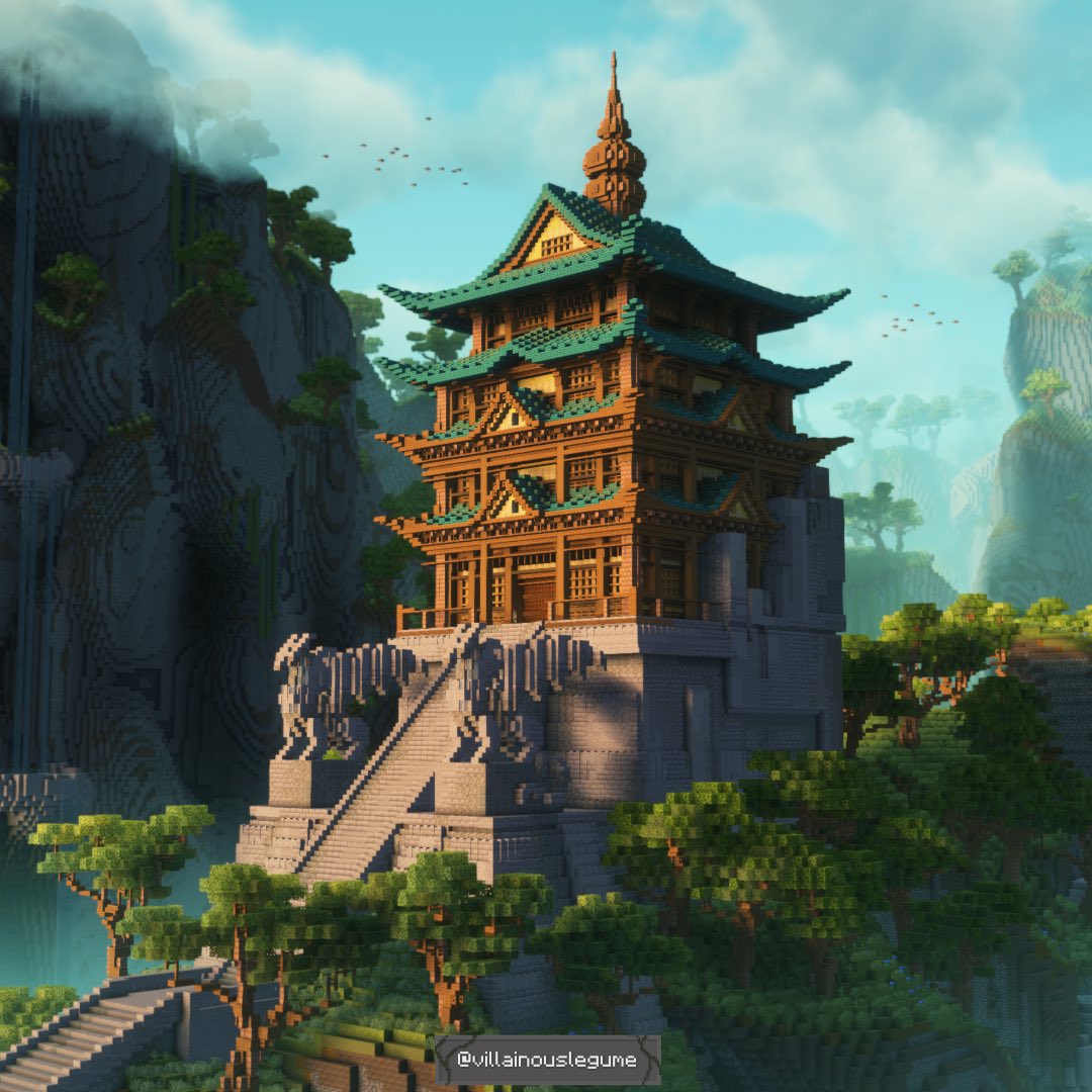 legumebuilds's tweet image. Cerulean Temple 🌊 
With some help on the interiors from zack_builds on Instagram!
—————————————————
🏷️- #Minecraft #minecraftbuilds #minecraftbuilding #minecraftdesign