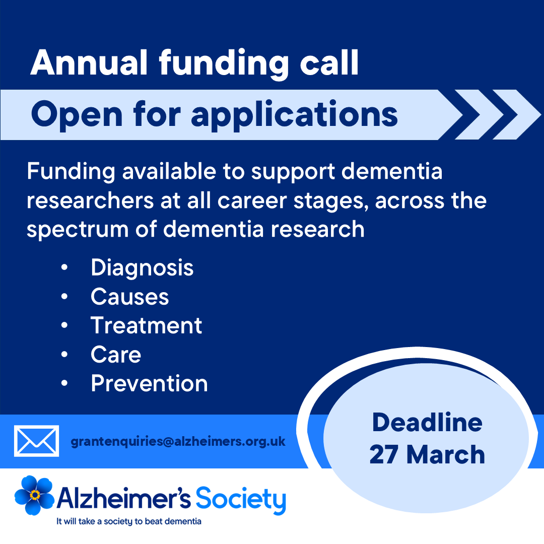 Alzheimer's Society For Researchers tweet media