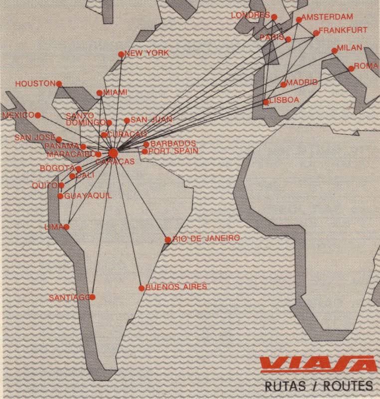 Caracascuentame's tweet photo. Caracas, años 70. Los destinos de Viasa desde Maiquetia https://t.co/LtKm6wetCD