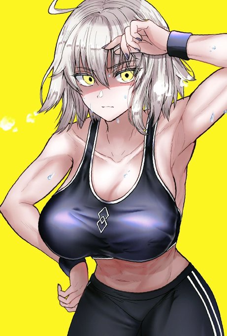 トレーニング後で仕上がってるトレーニングウェアの邪ンヌ 