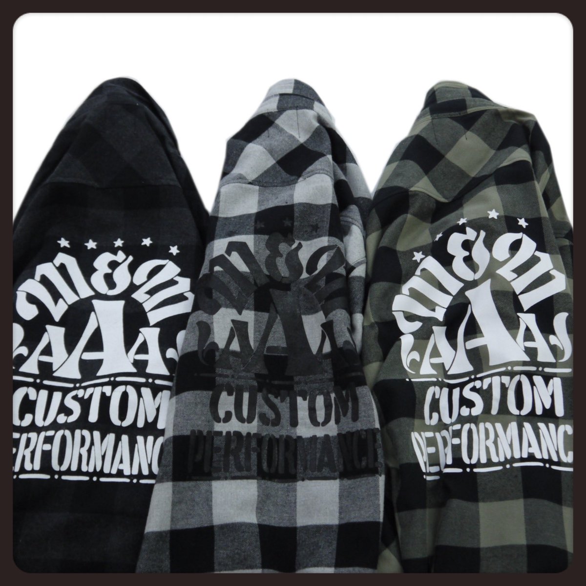 miracle_id's tweet photo. 【FLANNEL】
"m&m -flannel check shirt-"
-new arrival-
Item:FLANNEL CHECK SHIRT
Color&Size:GRAYXL) CHARCOAL(L) OLIVE(XL)
Price:29500tax
#mandmcustomperformance #AAA #flannel #通信販売可能 #hpに掲載済みです https://t.co/ZSFNw5FO8x