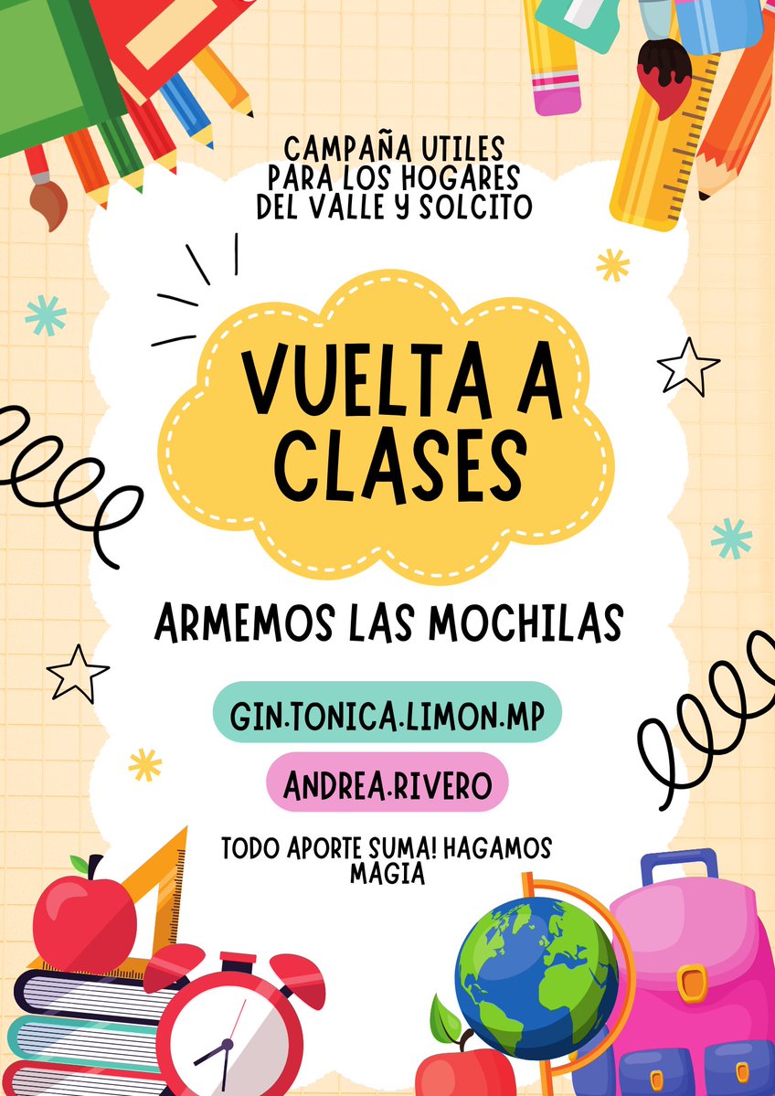 Una mochila puede abrir muchos caminos

En los hogares Solcito y Luna, los chicos y chicas se preparan para un nuevo año de escuela con ilusión, esfuerzo y muchas ganas de aprender.
Para acompañarlos en ese camino, necesitamos algo fundamental: útiles escolares.