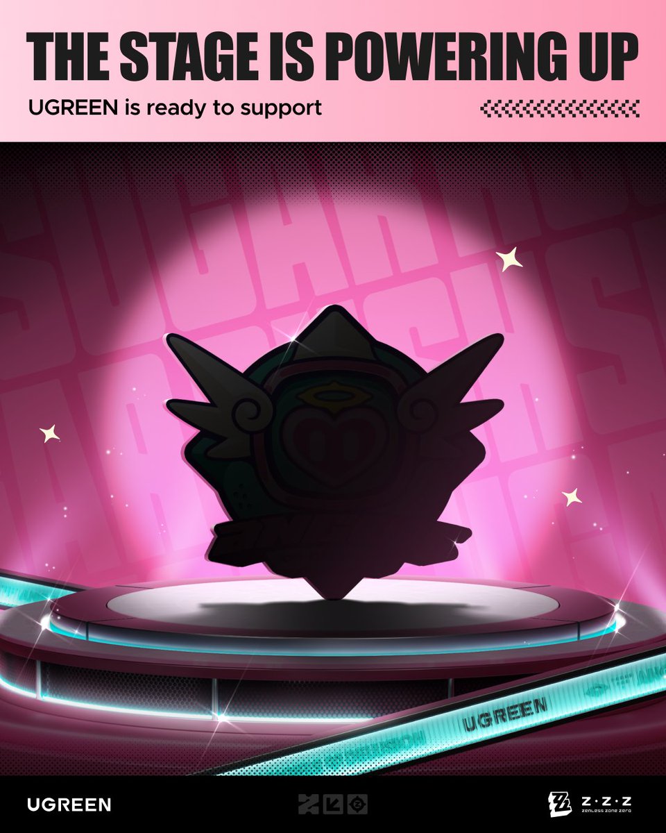 UGREENOfficial's tweet photo. Dear Proxy, the stage is powering up. UGREEN stands ready. Stay tuned for what’s next.  

#UGREEN #zzzero #SugarRush https://t.co/tZCl7A5upU