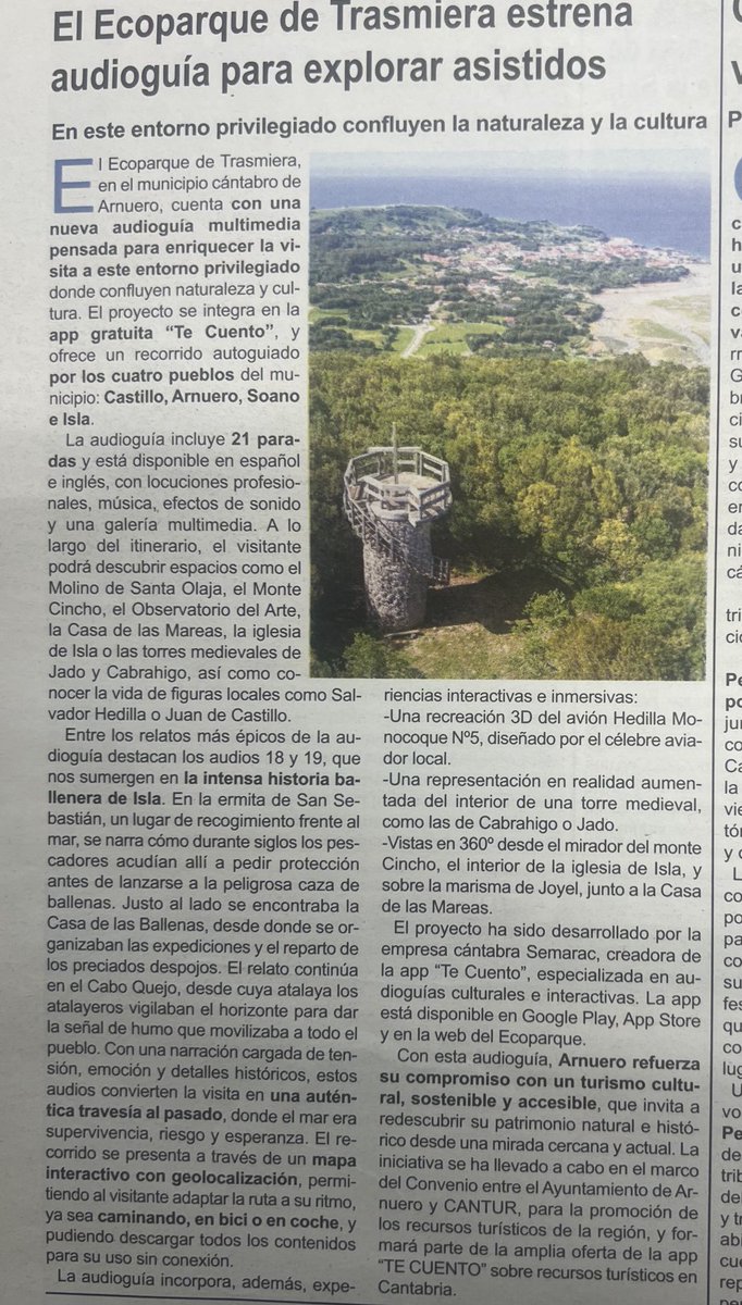 Seguimos mejorando el Ecoparque de Trasmiera con audioguía para las  visitas asistidas…