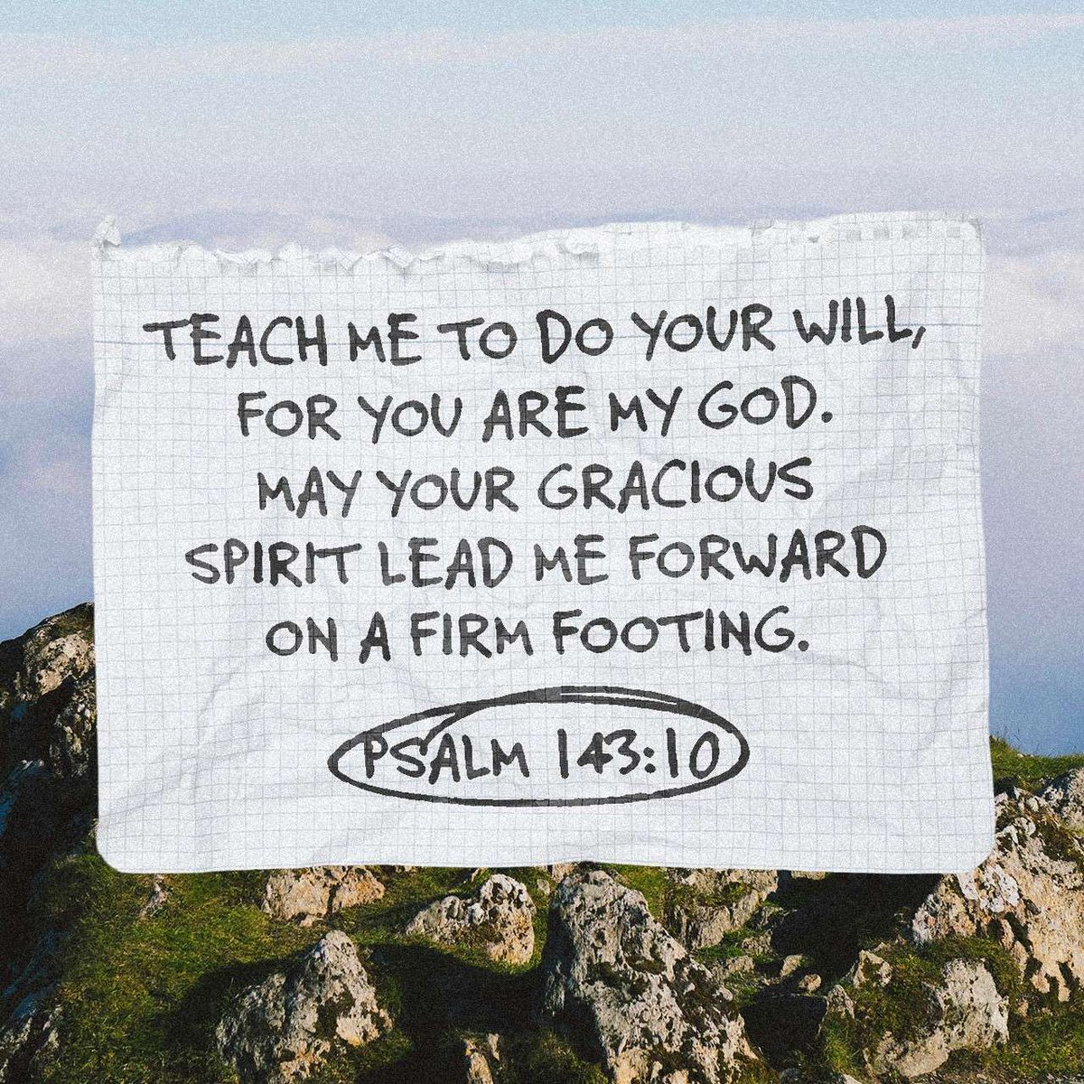 YouVersion's tweet image. Psalm 143:10