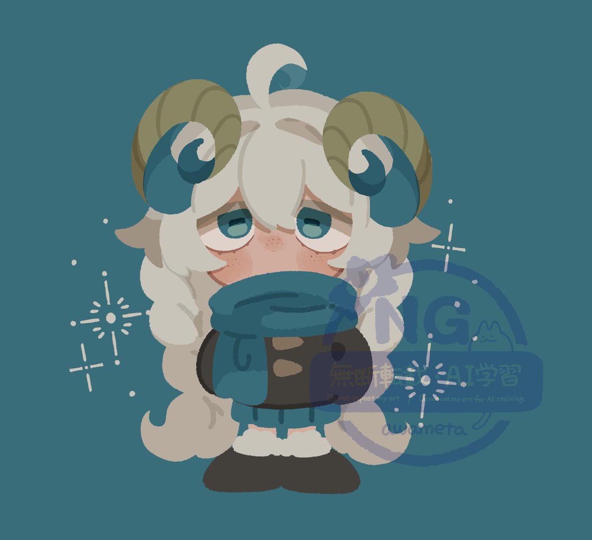 未ちゃん🐏
#創作　#illustraion