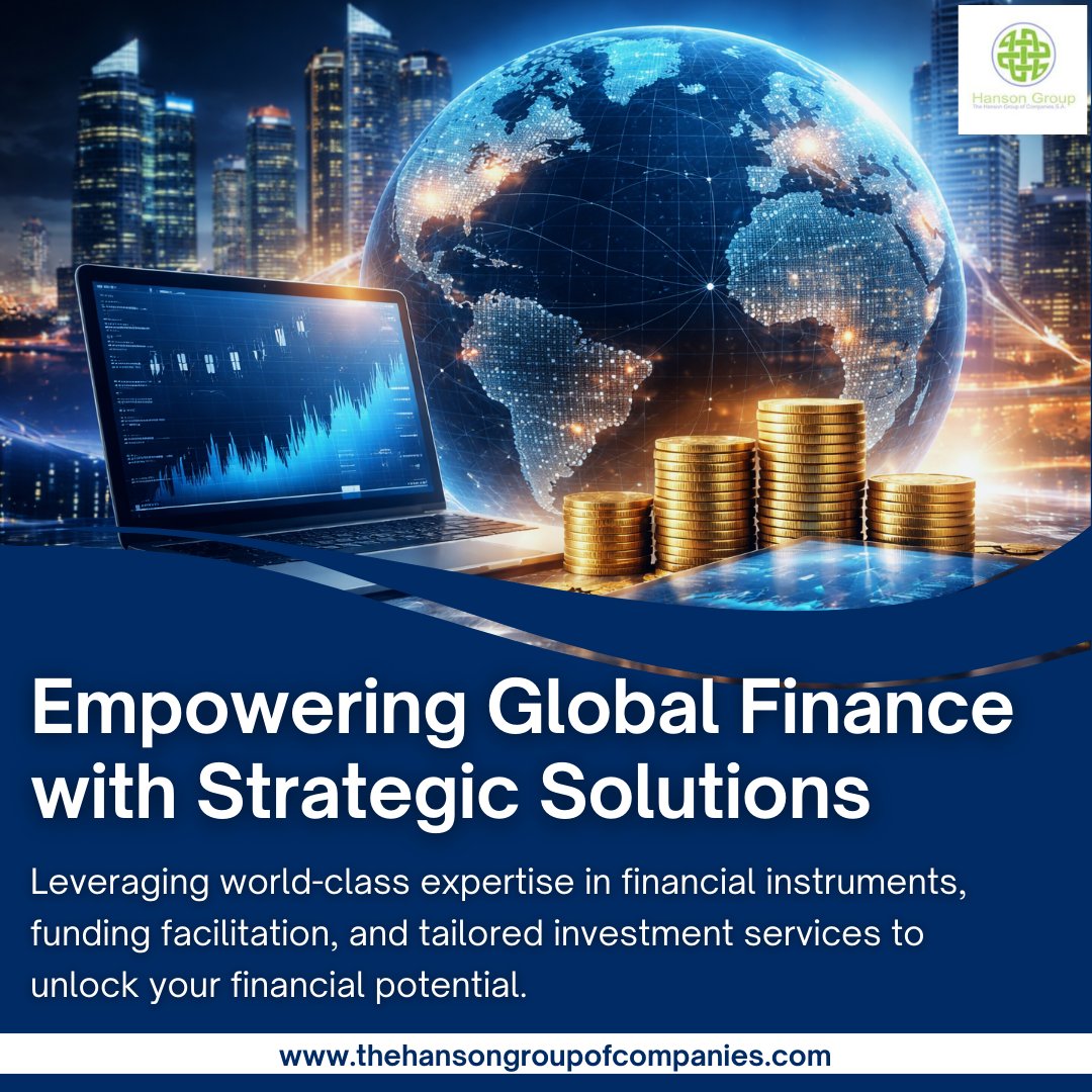 GroupHanson's tweet photo. Driving progress through expertise, innovation, and trusted financial strategies. We help businesses and investors navigate global markets with smart financial instruments and structured funding solutions.
#globalfinance #strategicgrowth #thehansongroupofcompanies https://t.co/n7mdp6h52x
