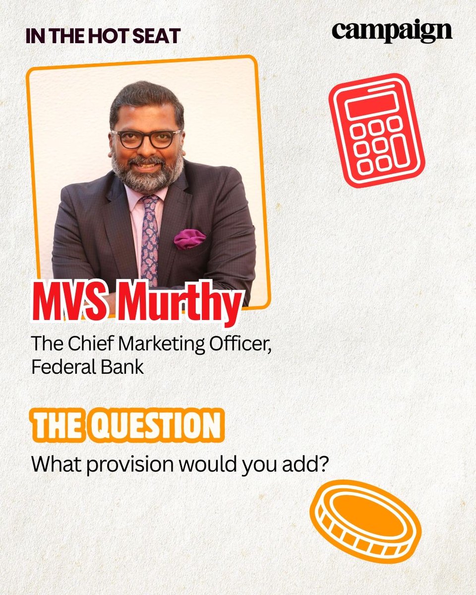 Campaign_India's tweet photo. BUDGET SERIES PART 1
If I were Finance Minister...
MVS Murthy (@FederalBankLtd CMO) wants to unlock India's GI-tagged products. Darjeeling Tea to Banarasi Silk time to go global!
Read more: https://t.co/YgISZ4Yn4x
Part 2 coming soon..
#UnionBudget #BudgetSeries https://t.co/sPeZknP5qw