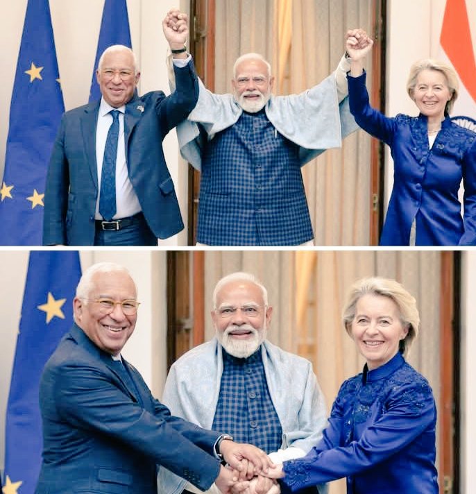 Meanwhile the 'Tariff Uncle' Says...

Gosh! We LOST 'them'... as they
signed Mother of All Deals 👇
              ____ #DonaldTrump 

#FTA #IndiaEUTradeDeal #IndiaEUFTA #AdaniEmbraer #SpaceGen यूरोपीय संघ प्रशांत सिंह
The India and EU #GOLD
#Iran #UrsulaVonDerLeyen 😍