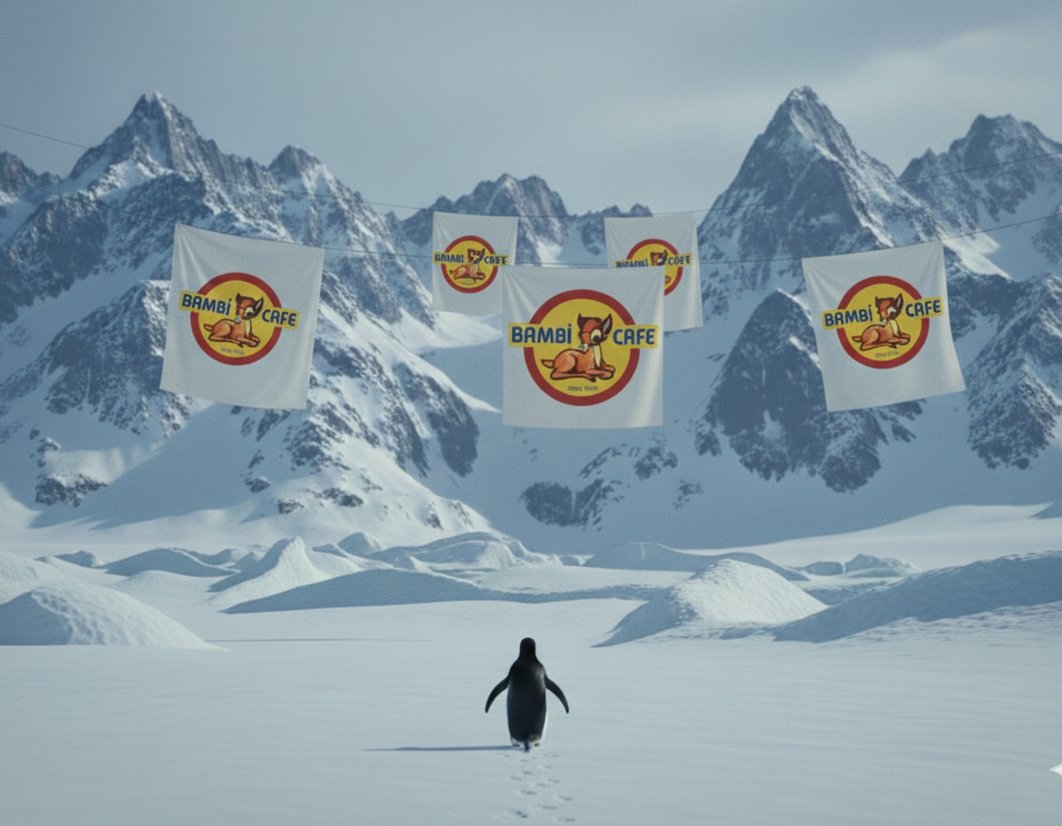 Penguen dağlarda Bambi Cafe açıldığını duymuş.. 

#bambicafe #penguin #bambicandır #nihilistpenguin #istanbul