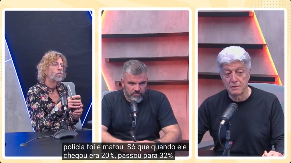 Vários me marcaram nesta fala do Caco Barcelos, quando ele afirma que 3 ou 4% dos homicídios são cometidos por bandidos, 32% por policiais (isto no Rio) e o restante por cidadãos comuns.

Vou analisar usando os dados do Anuário Brasileiro de Segurança Pública. Vem comigo no 🧶: