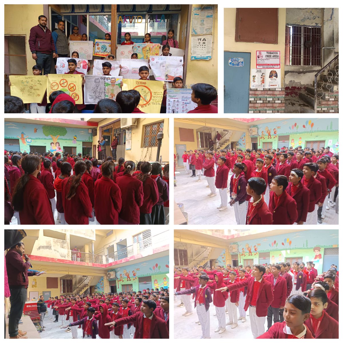 School program A.k.vidhyalya in Distric- etah