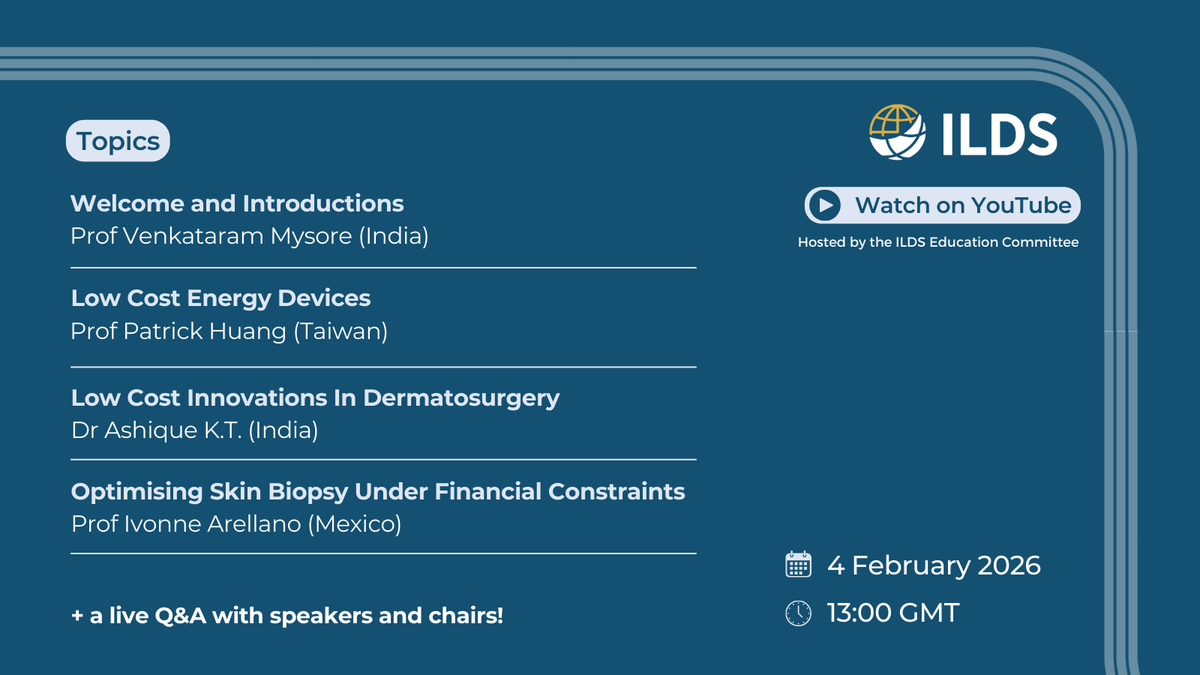 International League of Dermatological Societies tweet media