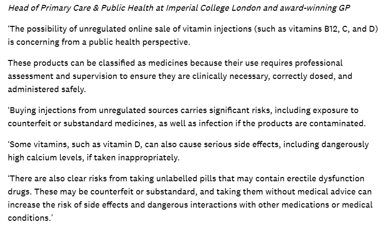 I was asked by Which Magazine to comment on why people in the UK should not buy prescription-only medicines like drugs for the treatment of erectile dysfunction or high-dose Vitamin D injections from unregulated online stores based overseas. which.co.uk/news/article/s…