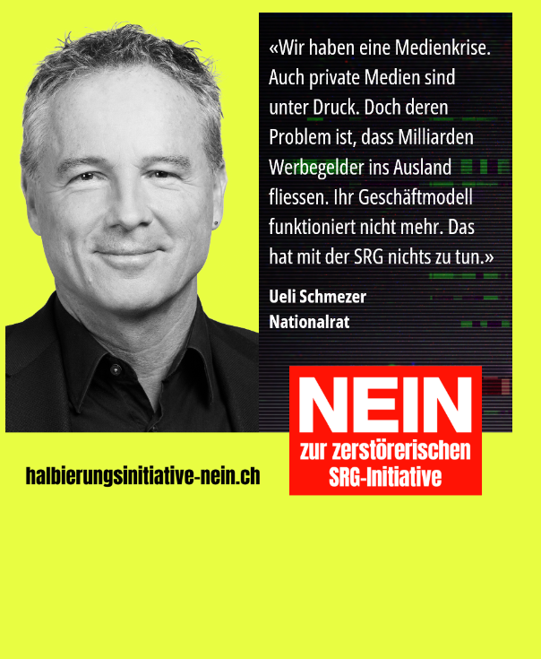 SchmezerUeli's tweet photo. Schwächung der SRG nicht = Stärkung der Privaten. 
Die Krise der Privaten hat nichts mit der SRG zu tun. 
Sondern u.a. damit, dass viele nicht mehr bereit sind, für Inhalte zu bezahlen. 

#Halbierungsinitiative #SRG #ProMedienvielfalt #ServicePublic
@Courage_Civil_ https://t.co/C5amG2eJfN
