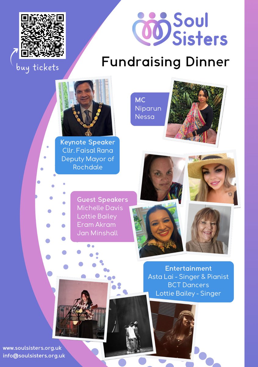 AltusEducation's tweet photo. We are proud to sponsor @SoulSisters_EP - a Rochdale-based charity supporting women affected by domestic abuse, who have an event at Rochdale Town Hall, on Friday 6 February. 

Tickets available here: https://t.co/eh54oBar4r

Support a local organisation doing important work. https://t.co/7kp07UjQtP
