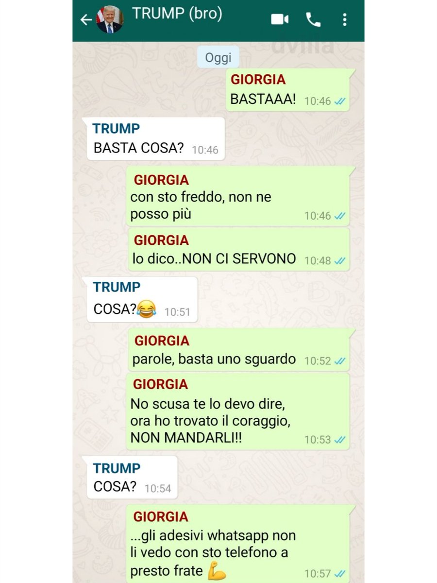 Zziagenio78's tweet image. La Meloni cazzia Trump per gli agenti ICE a Milano-Cortina💪