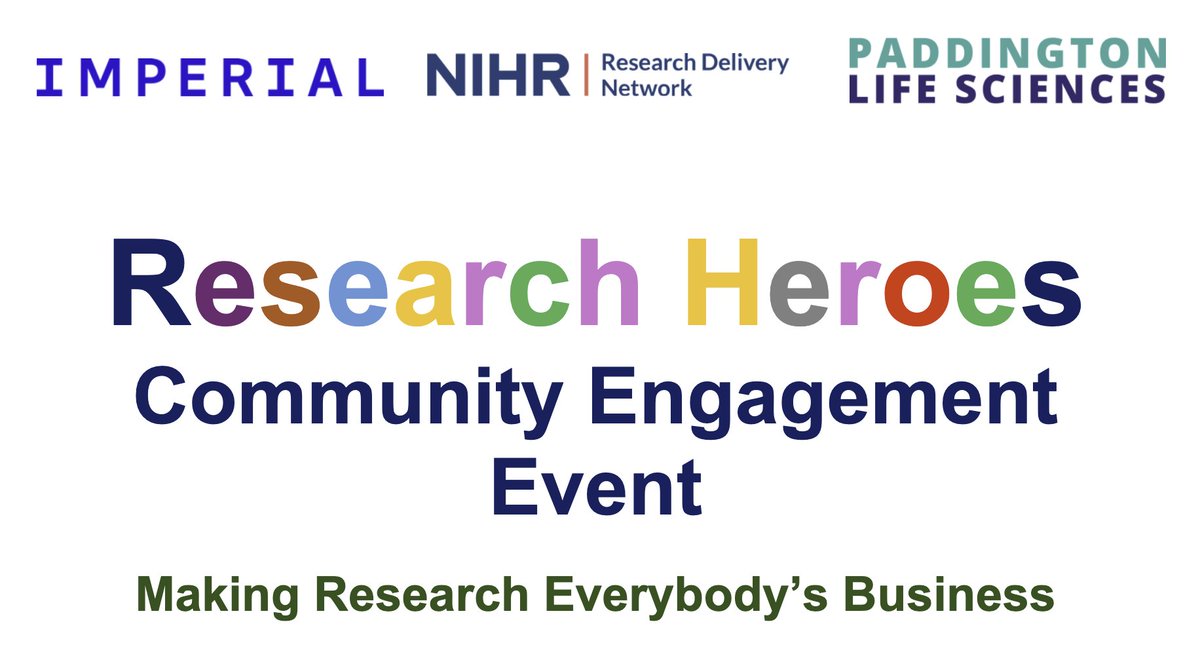 Research should never be something 'done' to communities. At our #ResearchHeroes community engagement event, we worked with people to co-produce solutions for more inclusive &amp; trusted research so we can make research everybody’s business.
Report here 👇
imperial.nhs.uk/-/media/websit…