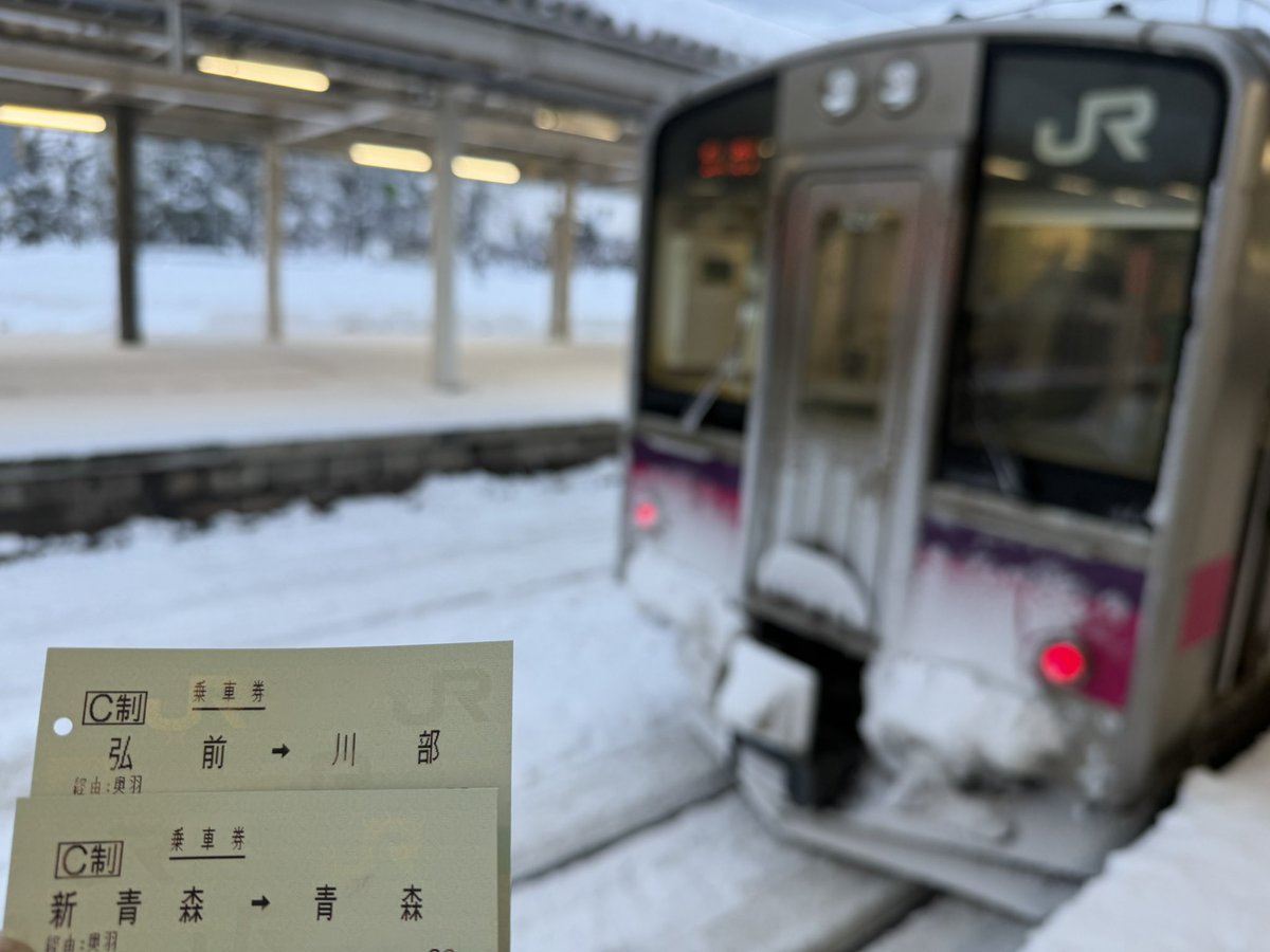 五能線は終日運休と 第180走者奥羽本線普通青森行きで青森へ！JR