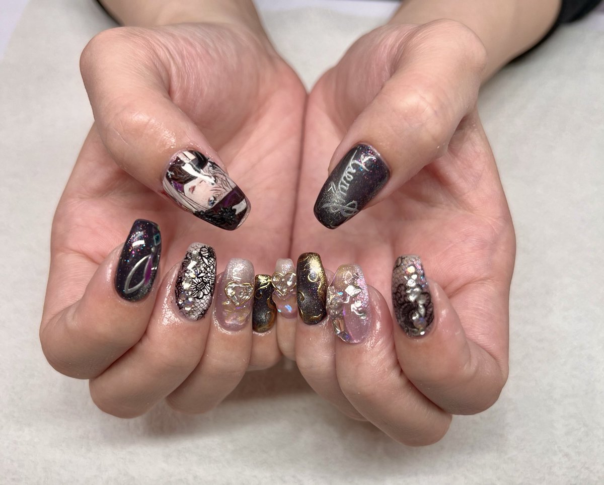 NOUKIN_7's tweet photo. 18日にやった
マクロスF、シェリルネイル〜💅🧚‍♂️🎤 https://t.co/LcLNndlLiL