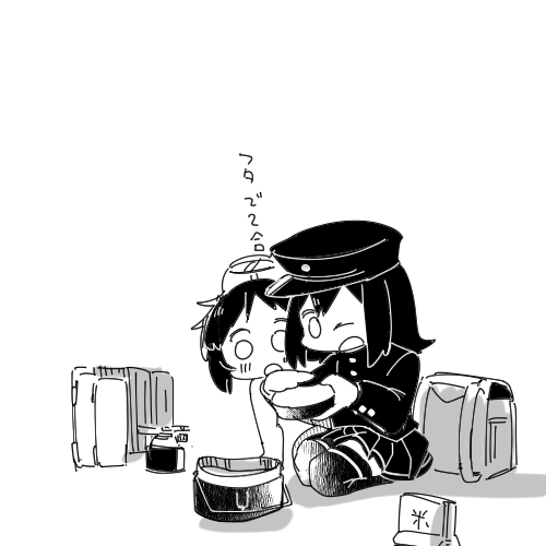 あきつ丸(艦これ) ,マルゆ(艦これ) 「#みなさん1年前の今頃はどんな絵描いてましたか」|ごんのイラスト