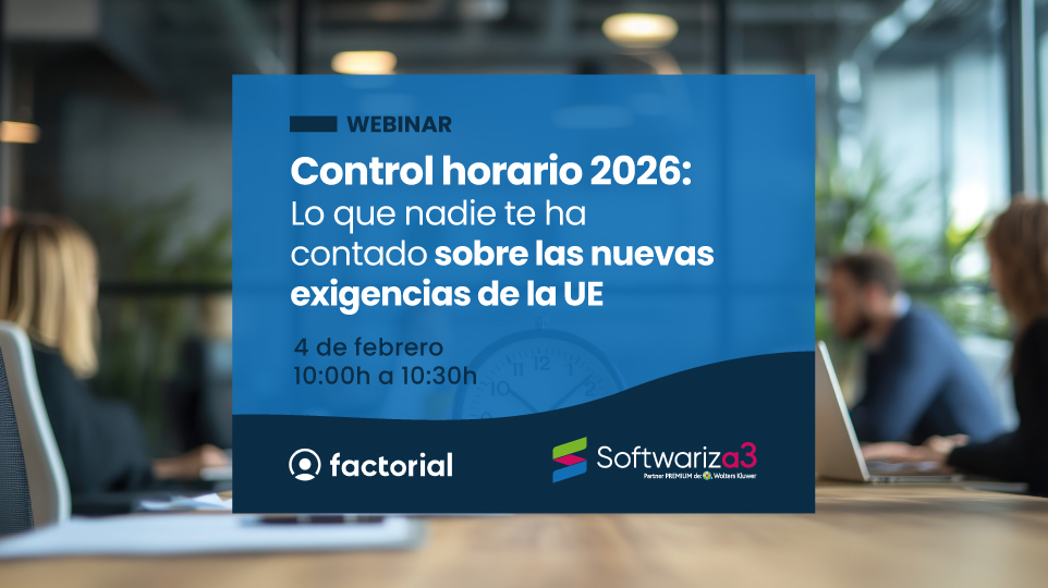 ¿Tu empresa cumple bien con el control horario? 🤔

Descubre con Valentina Rodríguez los puntos clave que conviene tener en cuenta ✅

🗓 4 de febrero
🕙 10:00h
💻 Formato online y gratuito

🔗 softwariza3.es/eventos/contro…

#Softwariza3 #ControlHorario