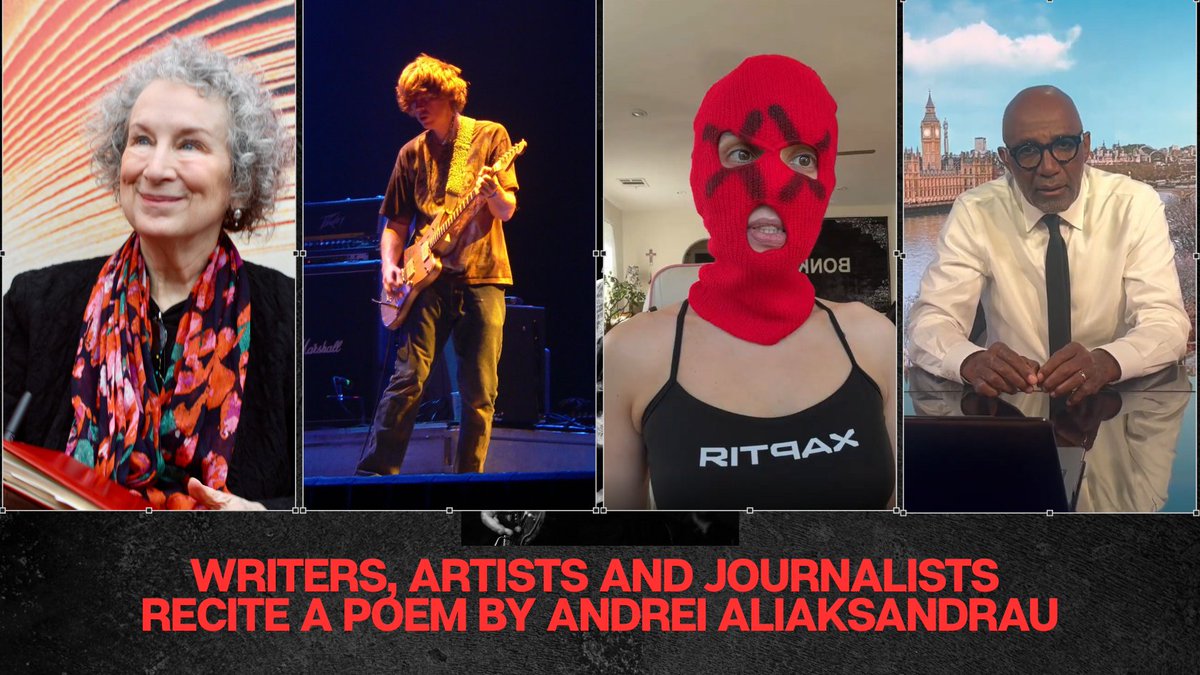 IndexCensorship's tweet image. Today our friend and former colleague #AndreiAliaksandrau spends another birthday behind bars in #Belarus. 

Watch as @MargaretAtwood, @nadyariot, @ThurstonMoore6 and @TrevorPTweets come together to recite his poem. 

The authorities must #FreeAndrei ⬇️
youtu.be/PtYfwV-sTNA?si…