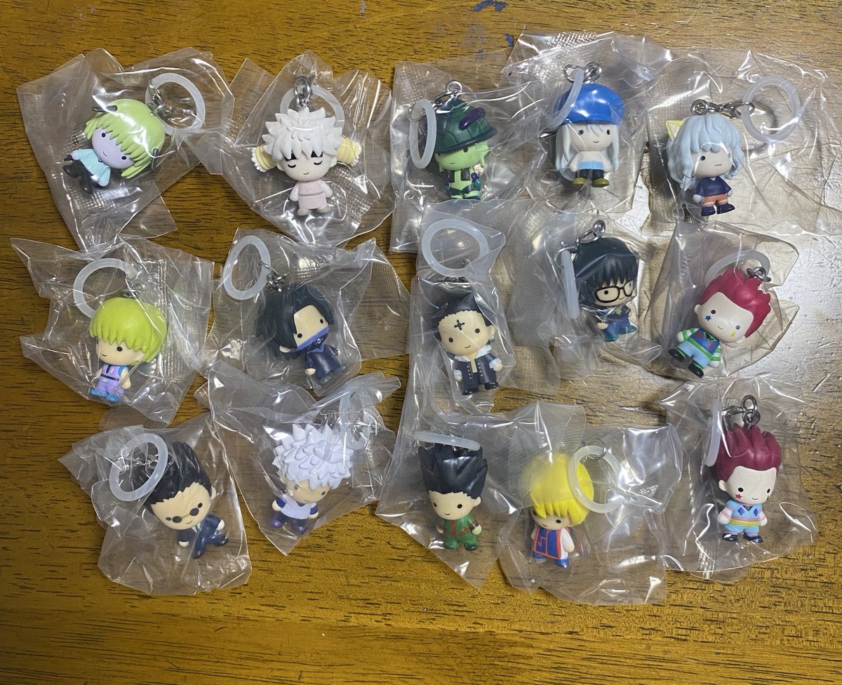 HUNTER×HUNTERめじるしアクセサリー1弾〜3弾まで全てコンプリートでき