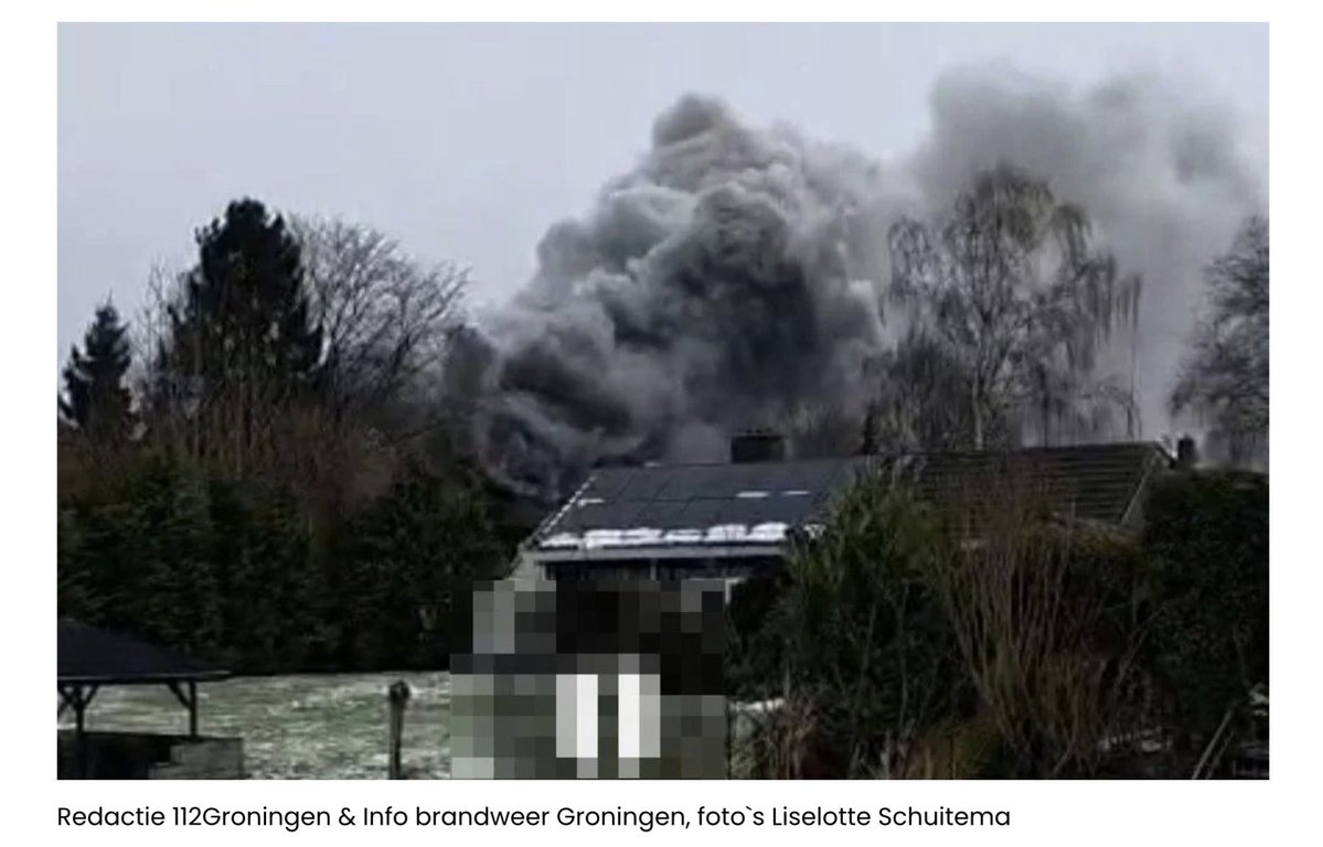 Uitslaande brand in woning Hoofdstraat Beerta