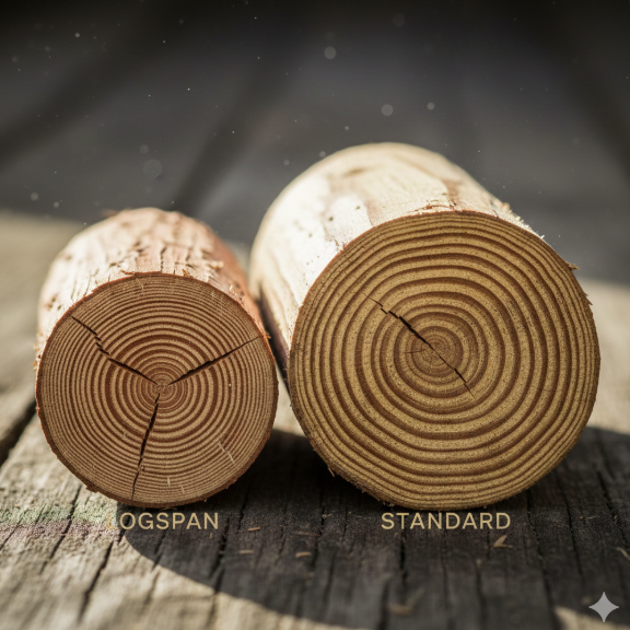 Why slow-grown spruce?

 🌲 Tighter grain equals stronger timber. We build for decades, not just seasons. 

hubs.la/Q03-xBcr0 

#Craftsmanship #Quality #Logspan #Timber