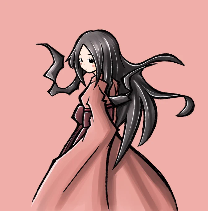 戻ってきた 憑かれたわぁ #一次創作 #イラスト