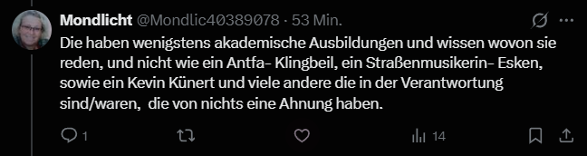 #debunking

Die AfD ist bei den Akademikern auf dem letzten Platz im Bundestag. Die AfD hat die meisten Personen ohne Hochschulabschluss in den Reihen (in %).

ue-germany.com/de/news-center…